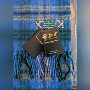 2 Kinloch Anderson St Andrews University Tartan Lambswool Scarves NEW !
